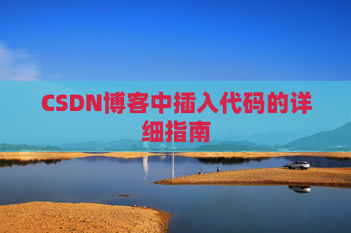 CSDN博客中插入代码的详细指南